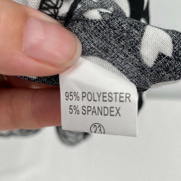 Womens Black White Sleeveless Halter Neck Knee Length A Line Dress Size Small - Picture 9 of 10